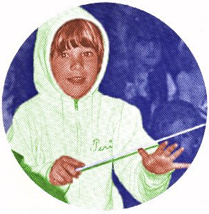 Student thrills at the chance to conduct the orchestra.